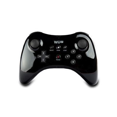 Wii U WII-U PRO Controller in Schwarz + USB Ladekabel VOM Dritthersteller - ohne ...