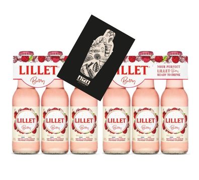 Lillet Berry 6er Set ready to drink 6x 200ml (10,3% vol) Lillet Wild Berry Stra
