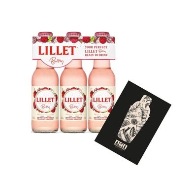 Lillet Berry 3er Set ready to drink 3x 200ml (10,3% vol) Lillet Wild Berry Stra