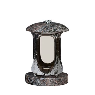 Grablampe Granit Paradiso -inkl.4 Stück Ersatzgläser