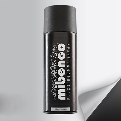 Mibenco Flüssiggummi Spray Silber-Metallic Matt 400ml