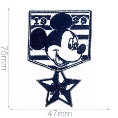HKM 30499 Micky Maus Orden Bügelbild, Patch, Mickey Mouse