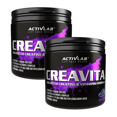 Activlab Creavita | 2x 300g | Pulver | Grape | Creatin Kreatin Monohydrat Vitamine...