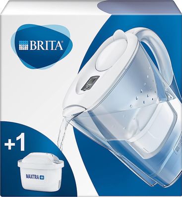 BRITA Wasserfilter Filterkanne Marella Weiß MAXTRA+ Filterkartusche Tee Kaffee