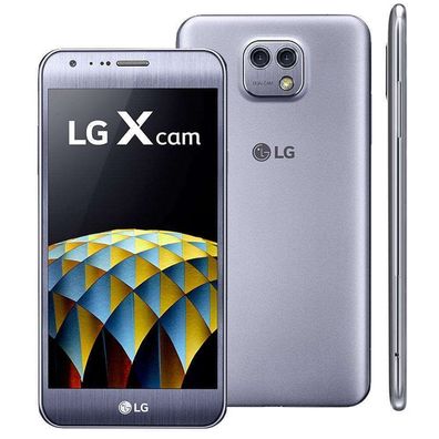 LG X cam K580 Titan Silver Dual Kamera 13,2cm (5,2Zoll) LTE NFC Android Smartphone...