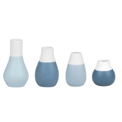 4er Set Mini Pastellvasen Blau - Räder Design Living