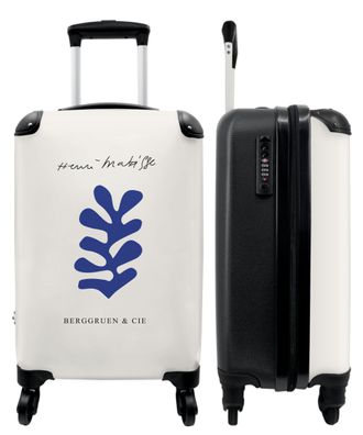 Koffer - Handgepäck - Kunst - Blatt - Blau - Matisse - Abstrakt - Trolley -