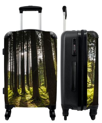 Großer Koffer - 90 Liter - Bäume - Wald - Moos - Sonne - Trolley - Reisekoffer
