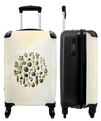 Koffer - Handgepäck - Vintage - Obst - Illustration - Kunst - Trolley - Rollkoffer -