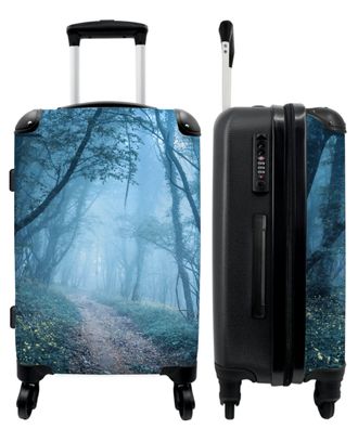 Großer Koffer - 90 Liter - Pfad - Bäume - Natur - Wald - Nebel - Trolley -