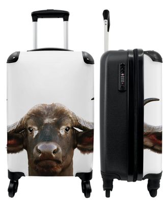 Koffer - Handgepäck - Büffel - Kuh - Nahaufnahme - Hörner - Trolley - Rollkoffer -