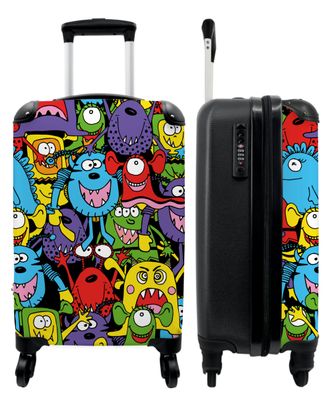 Koffer - Handgepäck - Muster - Monster - Lustig - Abstrakt - Trolley - Rollkoffer -