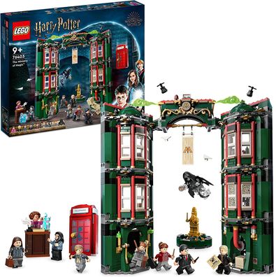 LEGO 76403 Harry Potter Zaubereiministerium modulares Set zum Bauen mit Minifigure...
