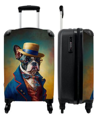 Koffer - Handgepäck - Hund - Kleidung - Accessoires - Farbe - Porträt - Trolley -