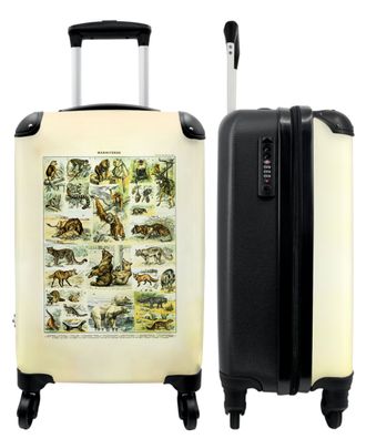 Koffer - Handgepäck - Tiere - Vintage - Illustration - Natur - Trolley - Rollkoffer -