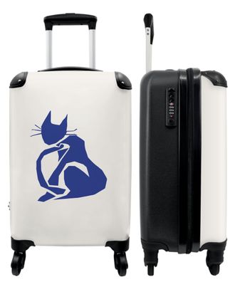 Koffer - Handgepäck - Kunst - Katze - Matisse - Blau - Tiere - Trolley - Rollkoffer -