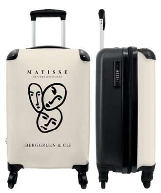 Koffer - Handgepäck - Matisse - Kunst - Linienkunst - Gesicht - Abstrakt - Trolley -