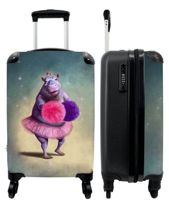 Koffer - Handgepäck - Nilpferd - Blumen - Ballerina - Pompons - Porträt - Trolley -