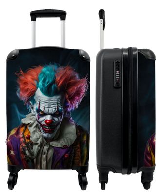 Koffer - Handgepäck - Clown - Make-up - Kostüm - Porträt - Horror - Trolley -