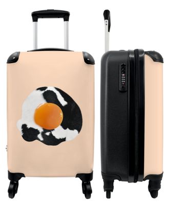 Koffer - Handgepäck - Ei - Lebensmittel - Kuhdruck - Tiere - Trolley - Rollkoffer -