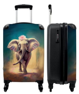 Koffer - Handgepäck - Elefant - Tiere - Malen - Blumen - Porträt - Trolley -