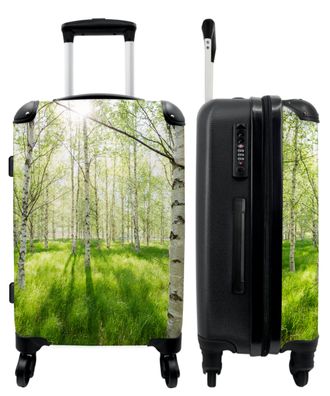 Großer Koffer - 90 Liter - Bäume - Birke - Gras - Sonne - Frühling - Trolley -