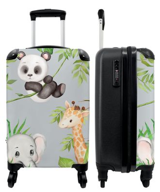 Koffer - Handgepäck - Dschungel - Panda - Elefant - Giraffe - Kinder - Trolley -