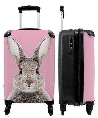 Koffer - Handgepäck - Kaninchen - Rosa - Mädchen - Trolley - Rollkoffer - Kleine