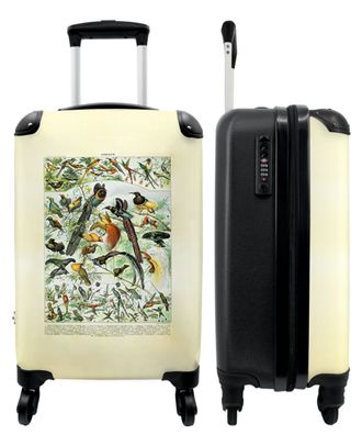 Koffer - Handgepäck - Vögel - Vintage - Kunst - Millot - Illustration - Trolley -