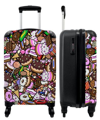 Koffer - Handgepäck - Süßigkeiten - Design - Schokolade - Kuchen - Lutscher - Trolley
