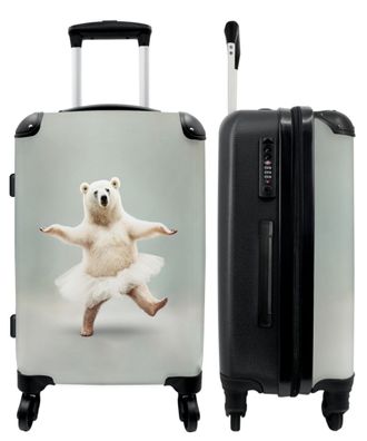 Großer Koffer - 90 Liter - Eisbär - Tutu - Weiß - Porträt - Tiere - Trolley -