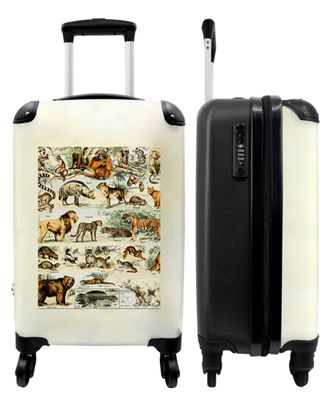 Koffer - Handgepäck - Tiere - Tiger - Vintage - Illustration - Kunst - Trolley -