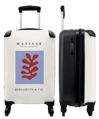 Koffer - Handgepäck - Kunstwerk - Matisse - Rot - Blatt - Abstrakt - Trolley -