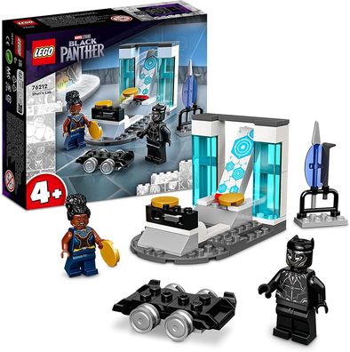 LEGO 76212 Marvel Shuris Labor, Black Panther Lernspielzeug zum Bauen mit Minifigu...