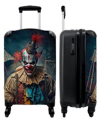 Koffer - Handgepäck - Clown - Horror - Kleidung - Porträt - Trolley - Rollkoffer -