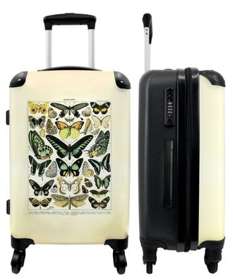 Großer Koffer - 90 Liter - Tiere - Schmetterlinge - Natur - Farben - Trolley -