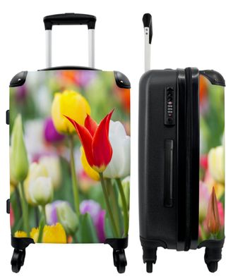 Großer Koffer - 90 Liter - Tulpen - Pflanzen - Blumen - Frühling - Botanisch -