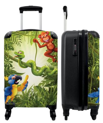Koffer - Handgepäck - Dschungel - Tiere - Grün - Kinder - Trolley - Rollkoffer -