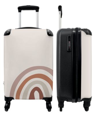 Koffer - Handgepäck - Regenbogen - Terrakotta - Design - Minimalismus - Kinder -