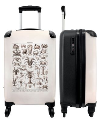 Koffer - Handgepäck - Tiere - Meer - Illustration - Natur - Vintage - Trolley -