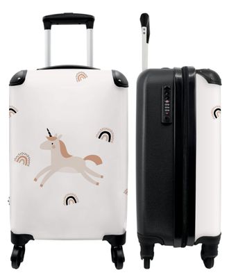 Koffer - Handgepäck - Einhorn - Regenbogen - Muster - Mädchen - Design - Trolley -
