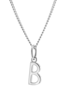 trendor Schmuck Damen-Halskette mit Buchstabe B Anhänger Silber 925 15210-B