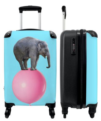 Koffer - Handgepäck - Elefant - Ballon - Blau - Zirkus - Trolley - Rollkoffer -