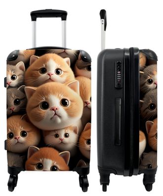 Großer Koffer - 90 Liter - Katzen - Haustiere - Kätzchen - Design - Trolley -