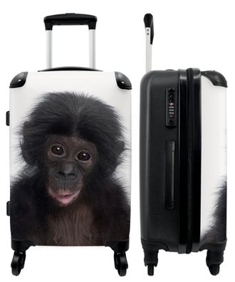 Großer Koffer - 90 Liter - Schimpanse - Baby - Kinder - Affe - Trolley - Reisekoffer