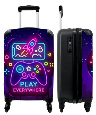 Koffer - Handgepäck - Spiele - Konsole - Neon - Jungen - Trolley - Rollkoffer -