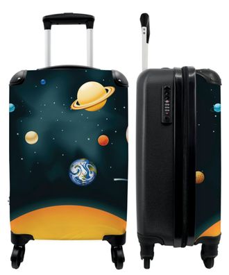 Koffer - Handgepäck - Planeten - Weltraum - Erde - Kinder - Trolley - Rollkoffer -
