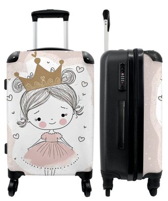 Großer Koffer - 90 Liter - Prinzessin - Kleid - Kinder - Mädchen - Trolley -