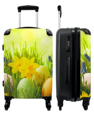 Großer Koffer - 90 Liter - Blumen - Ostereier - Frühling - Stillleben - Ostern -