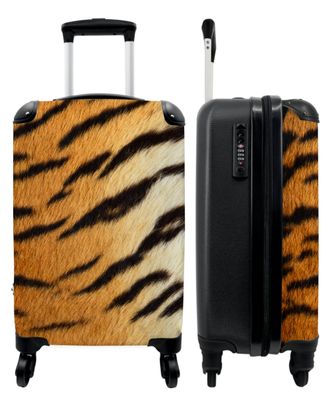 Koffer - Handgepäck - Tigerdruck - Mantel - Tiere - Design - Trolley - Rollkoffer -